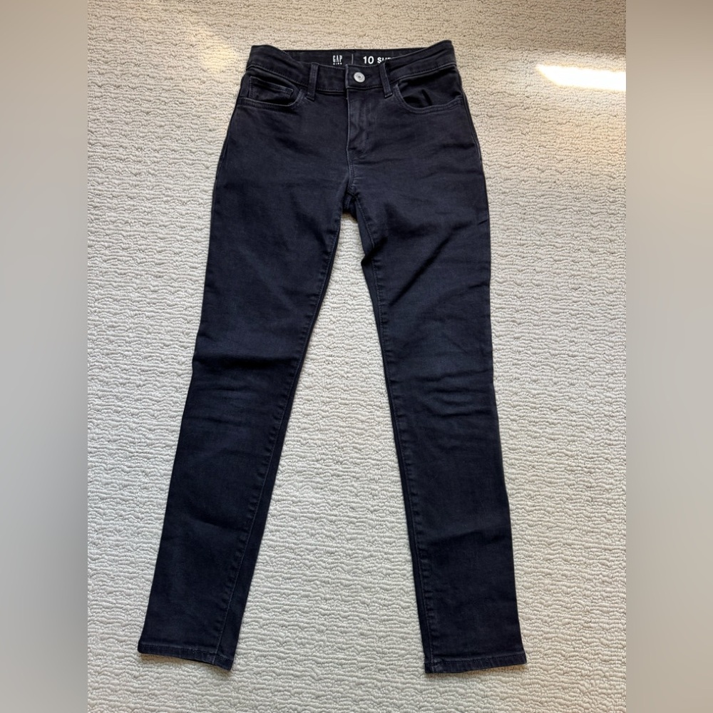 GAP Kids Black Super Skinny Jeans with adjustable waist